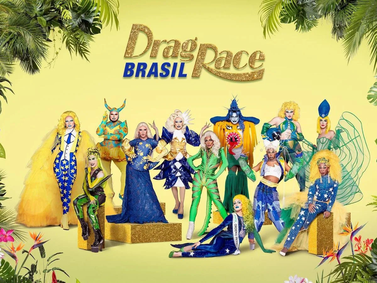 As finalistas foram: Organzza, Betina Polaroid, Hellena Malditta e Miranda Lebrão. (Foto: Reprodução/Drag Race Brasil.)
